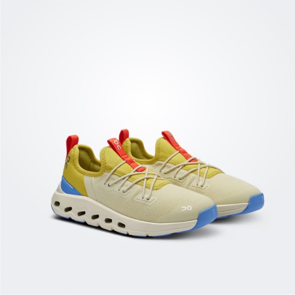 On Running Kids' Yellow and Blue Sneakers
